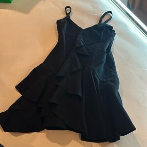 Cinq a sept size 0 mini black dress